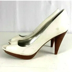 Style & Co Celine Peep Toe Heels Sz 6 Women's 3.5"